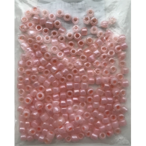 STORE STRIKKEPERLER - LYS ROSA 6/0